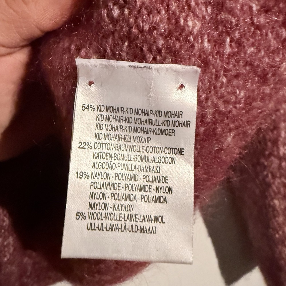 Burberry London Sweater Small Kid Mohair Blend Quiet Luxury Minimalist Parisian - Picture 6 of 7